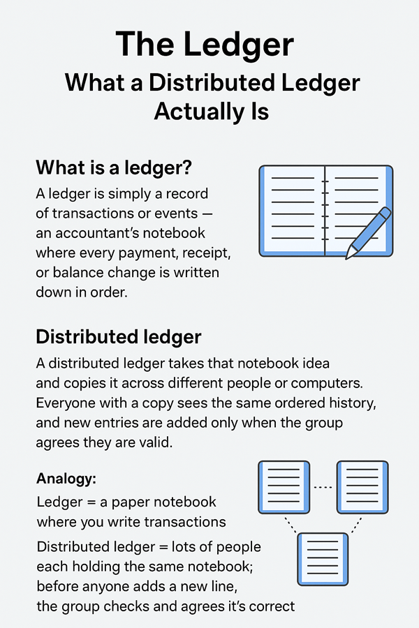 The Ledger — What a Distributed Ledger IS