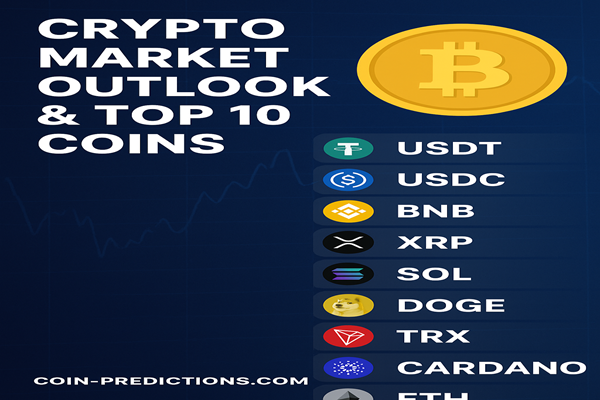 Crypto Market Outlook & Top 10 Coins to Watch Today — Coin-Predictions
