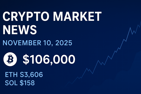 Crypto Market News for November 10, 2025 Rebound in Large-Caps & What’s Next for BTC