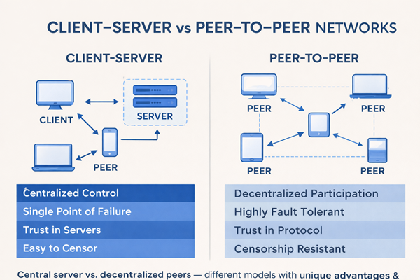 Client-Server vs Peer-to-Peer Networks Explained
