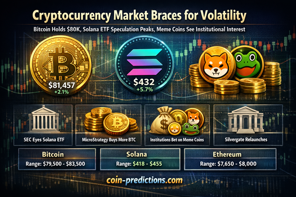 Cryptocurrency Market News Today – Bitcoin $80K, Solana ETF Buzz