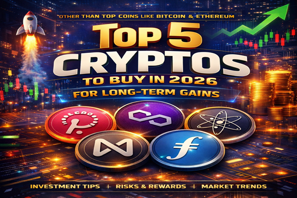 Top 5 Cryptos to Buy in 2026 for Long-Term Gain (Other Than Top Coins)