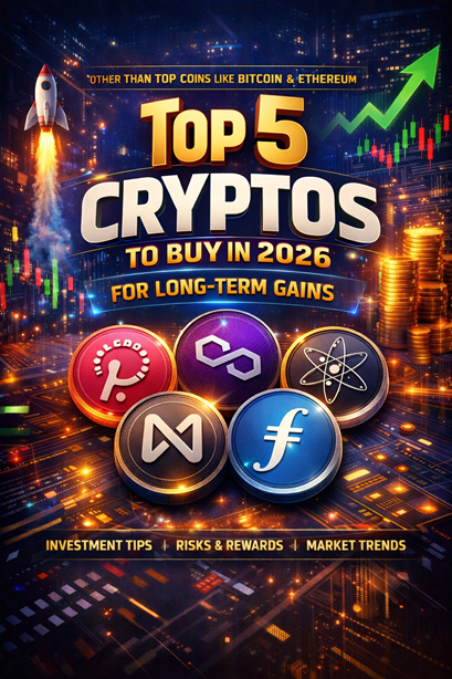 Top 5 Cryptos To Buy In 2026 For Long Term Gains