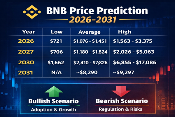 BNB Price Prediction 2026-2031 Analyst Forecast