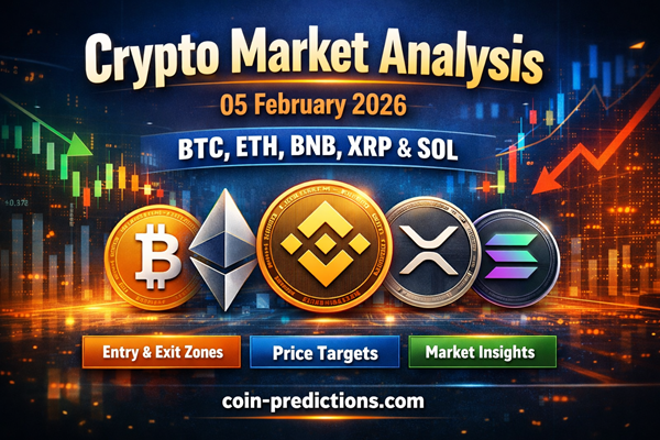 Crypto Market Analysis Tomorrow (05 Feb 2026) - BTC, ETH, BNB, XRP & SOL
