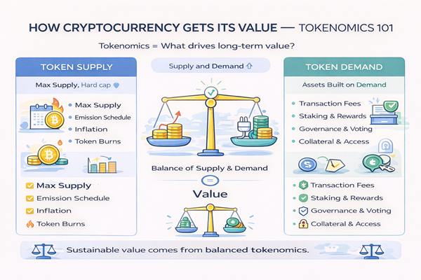How Cryptocurrency Gets Its Value - Tokenomics 101