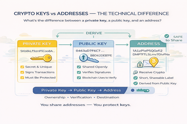 Keys vs Addresses Understanding the Technical Difference