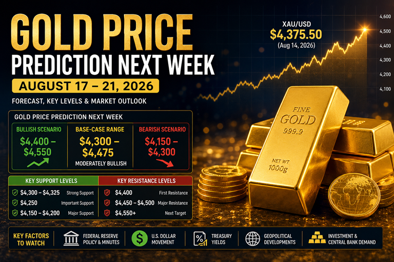 Gold Price Prediction Next Week Forecast, Targets & Key Levels