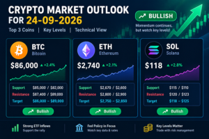 Crypto Market Outlook September 24, 2026: BTC, ETH & SOL